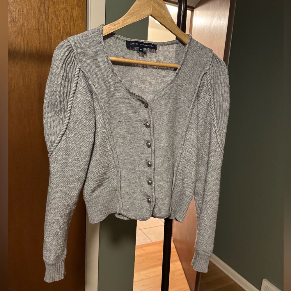French Connection 80/20 cotton/wool cardigan women's size XS